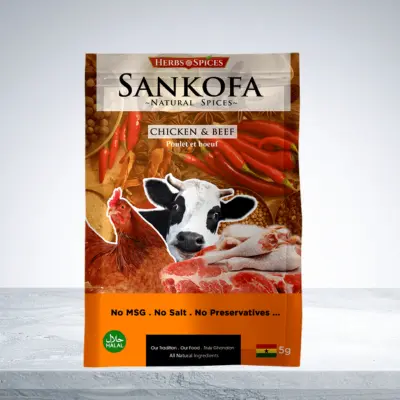 [AFR048] Sankofa Chicken & Beef Seasoning ( 12 Sachets 5g each) 