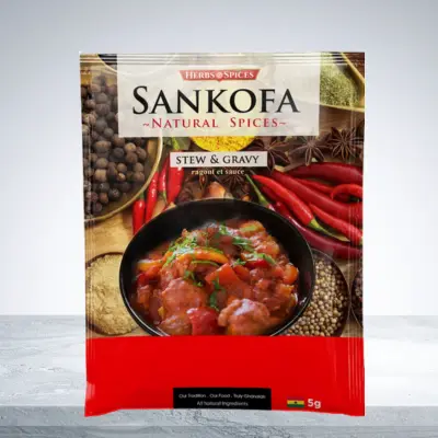 [AFR051] Sankofa Stew & Gravy Seasoning( 12 Sachets 5g each)   